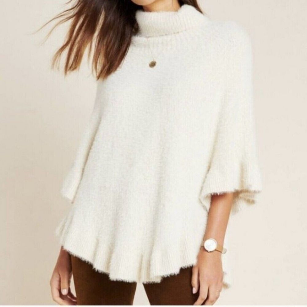 Akemi + Kin Cream Sweater Poncho